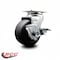 Service Caster 4 Inch Polyolefin Swivel Caster with Ball Bearing and Brake SCC SCC-20S420-POB-TLB - alternate 3